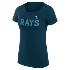 Tampa Bay Rays G-III 4Her by Carl Banks Women's Super-Slim Fit Lightweight Dot Print T-Shirt - MLB