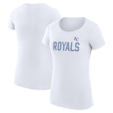Kansas City Royals G-III 4Her by Carl Banks Women's Super-Slim Fit Lightweight Dot Print T-Shirt - MLB