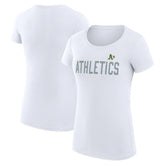 Athletics G-III 4Her by Carl Banks Women's Super-Slim Fit Lightweight Dot Print T-Shirt - MLB
