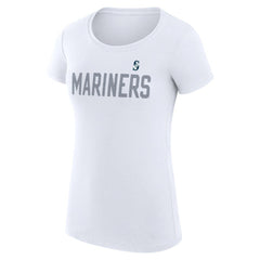 Seattle Mariners G-III 4Her by Carl Banks Women's Super-Slim Fit Lightweight Dot Print T-Shirt - MLB