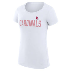 St. Louis Cardinals G-III 4Her by Carl Banks Women's Super-Slim Fit Lightweight Dot Print T-Shirt - MLB