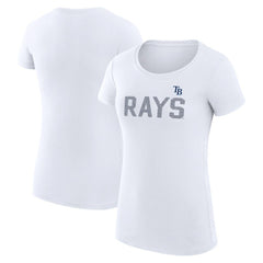 Tampa Bay Rays G-III 4Her by Carl Banks Women's Super-Slim Fit Lightweight Dot Print T-Shirt - MLB