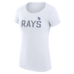 Tampa Bay Rays G-III 4Her by Carl Banks Women's Super-Slim Fit Lightweight Dot Print T-Shirt - MLB