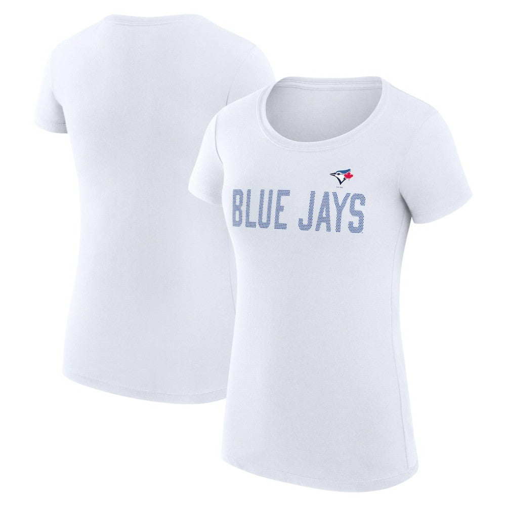 Toronto Blue Jays G-III 4Her by Carl Banks Women's Super-Slim Fit Lightweight Dot Print T-Shirt - MLB
