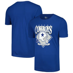 Dallas Cowboys New Era Helmet Historic Marks T-Shirt Royal | NFL