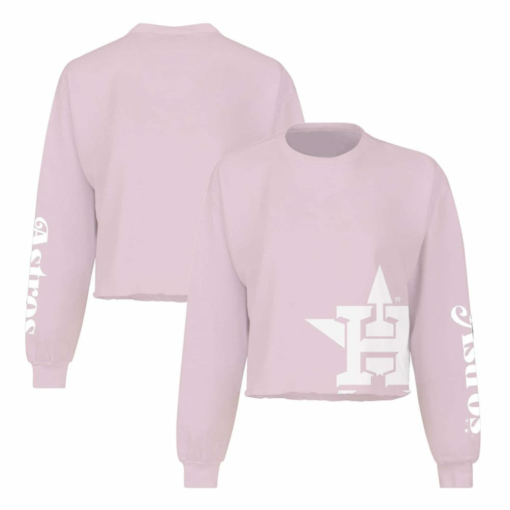 Houston Astros Fanatics Women's Cropped Slouchy Long Sleeve T-Shirt - MLB