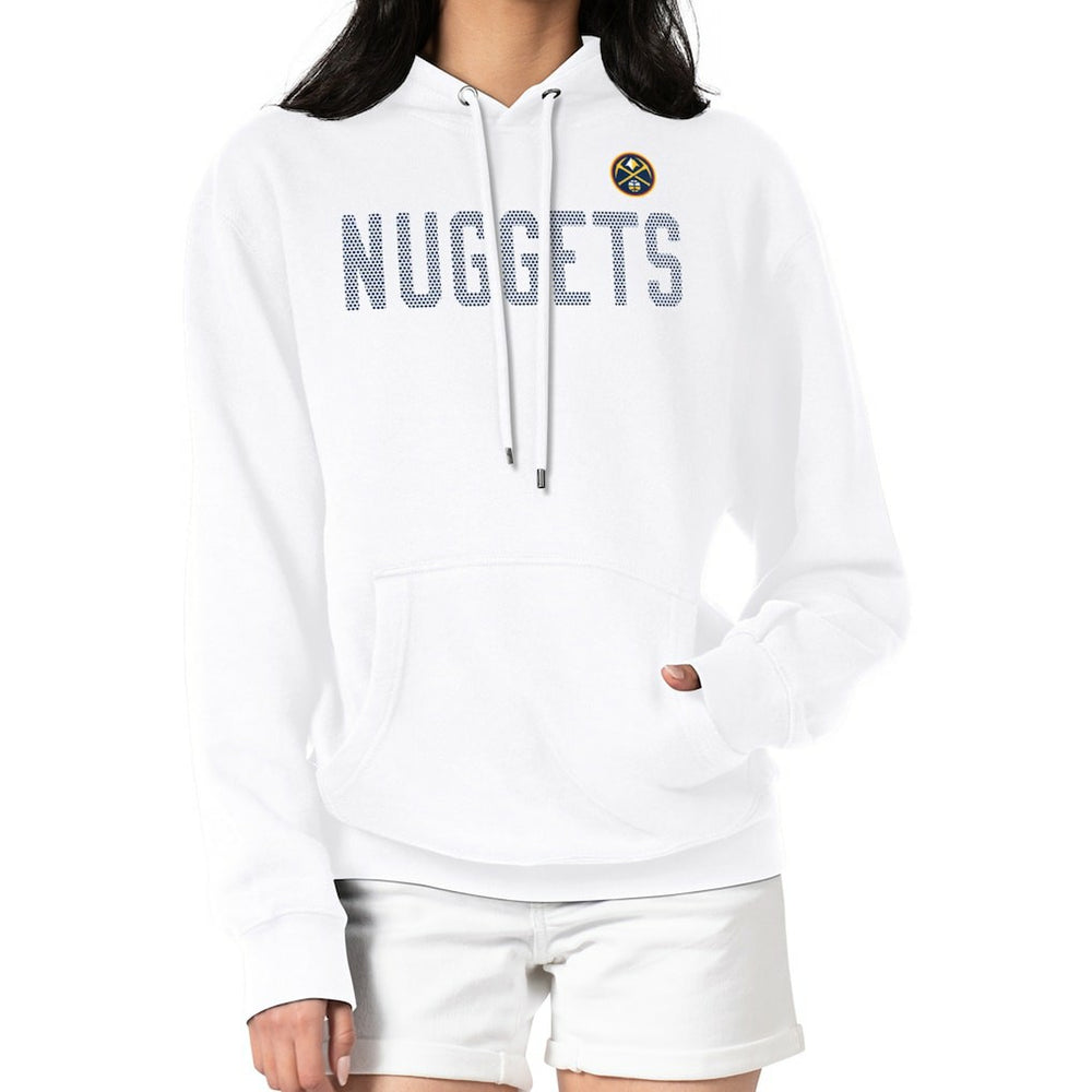 Denver Nuggets G-III 4Her by Carl Banks Women's Dot Print Pullover Hoodie White - NBA