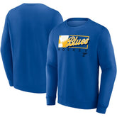 St. Louis Blues Fanatics Focus Fleece Pullover Sweatshirt - Blue - NHL