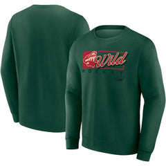 Minnesota Wild Fanatics Focus Fleece Pullover Sweatshirt - Green - NHL