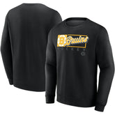 Boston Bruins Fanatics Focus Fleece Pullover Sweatshirt - Black - NHL