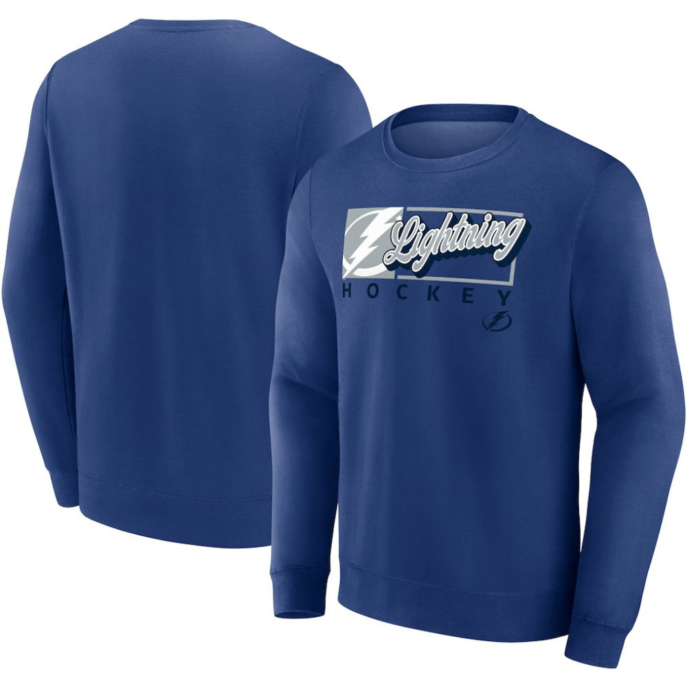 Tampa Bay Lightning Fanatics Focus Fleece Pullover Sweatshirt - Blue - NHL