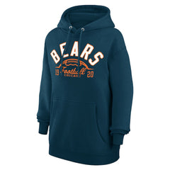 Chicago Bears Starter Unisex Half Ball Team Fleece Pullover Hoodie Navy | NFL