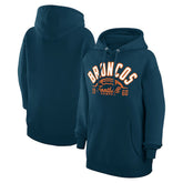 Denver Broncos Starter Unisex Half Ball Team Fleece Pullover Hoodie Navy | NFL