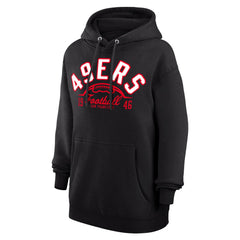 San Francisco 49ers Starter Unisex Half Ball Team Fleece Pullover Hoodie Black | NFL