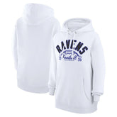 Baltimore Ravens Starter Unisex Half Ball Team Fleece Pullover Hoodie White | NFL