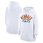 Cincinnati Bengals Starter Unisex Half Ball Team Fleece Pullover Hoodie White | NFL