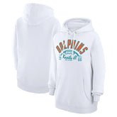 Miami Dolphins Starter Unisex Half Ball Team Fleece Pullover Hoodie White | NFL