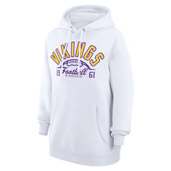 Minnesota Vikings Starter Unisex Half Ball Team Fleece Pullover Hoodie White | NFL