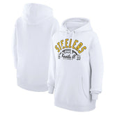 Pittsburgh Steelers Starter Unisex Half Ball Team Fleece Pullover Hoodie White | NFL