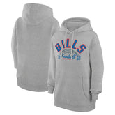 Buffalo Bills Starter Unisex Half Ball Team Fleece Pullover Hoodie Heather Gray | NFL