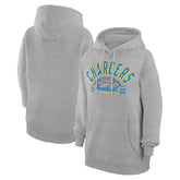 Los Angeles Chargers Starter Unisex Half Ball Team Fleece Pullover Hoodie Heather Gray | NFL