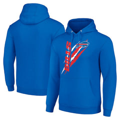 Buffalo Bills Starter Unisex Color Scratch Fleece Pullover Hoodie Royal | NFL