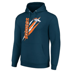 Denver Broncos Starter Unisex Color Scratch Fleece Pullover Hoodie Navy | NFL