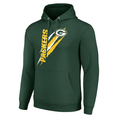 Green Bay Packers Starter Unisex Color Scratch Fleece Pullover Hoodie Green | NFL