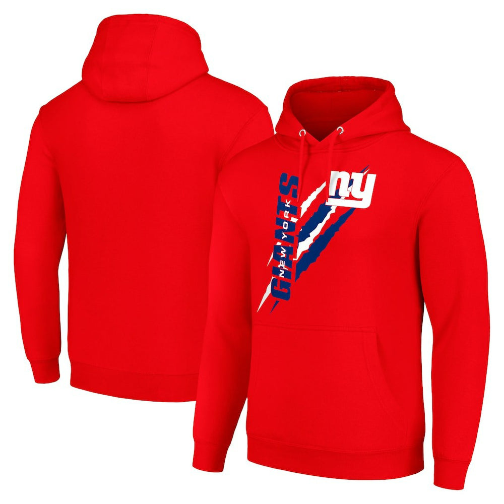 New York Giants Starter Unisex Color Scratch Fleece Pullover Hoodie Red | NFL