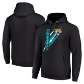 Jacksonville Jaguars Starter Unisex Color Scratch Fleece Pullover Hoodie Black | NFL