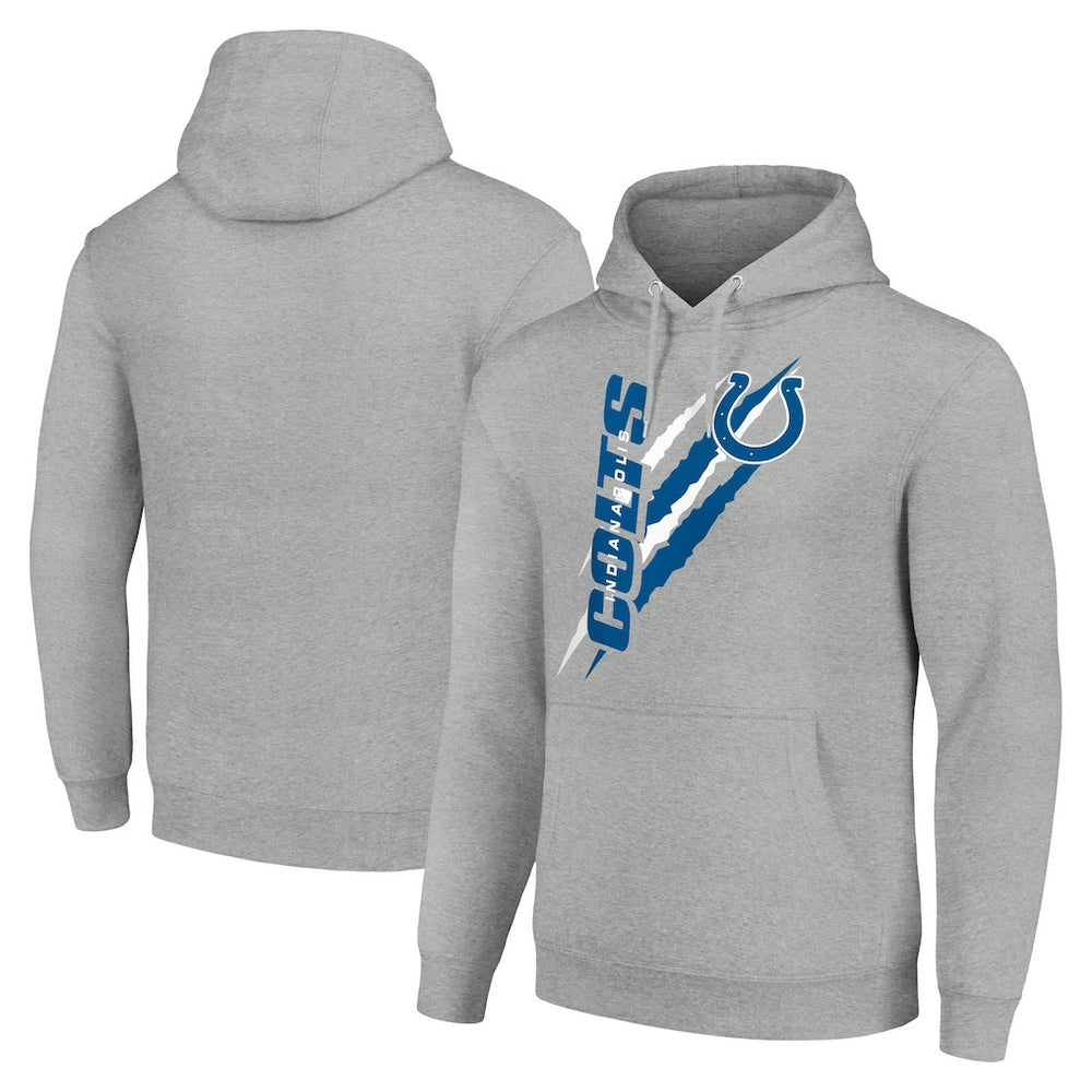 Indianapolis Colts Starter Unisex Color Scratch Fleece Pullover Hoodie Heather Gray | NFL
