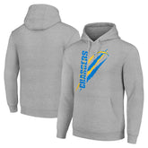 Los Angeles Chargers Starter Unisex Color Scratch Fleece Pullover Hoodie Heather Gray | NFL