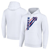 New York Giants Starter Unisex Color Scratch Fleece Pullover Hoodie White | NFL