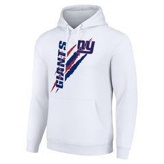 New York Giants Starter Unisex Color Scratch Fleece Pullover Hoodie White | NFL