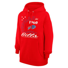Buffalo Bills Starter Unisex Arch Team Fleece Pullover Hoodie Red | NFL