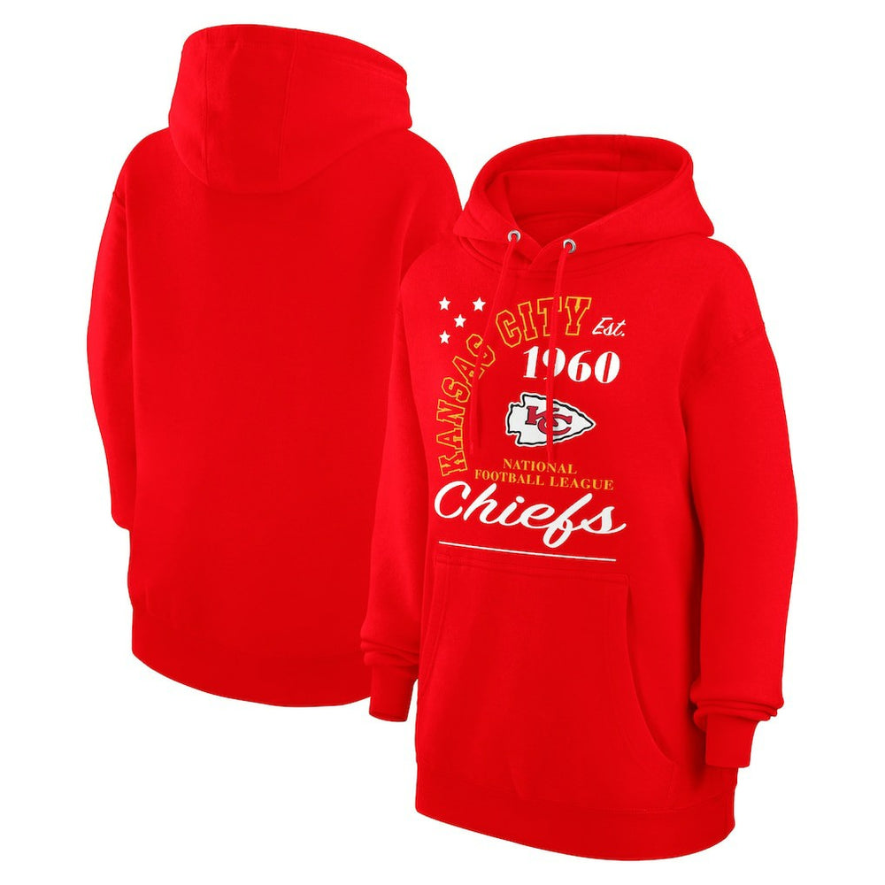 Kansas City Chiefs Starter Unisex Arch Team Fleece Pullover Hoodie Red | NFL