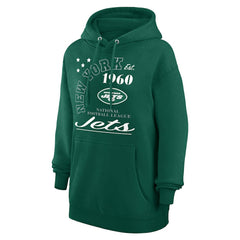 New York Jets Starter Unisex Arch Team Fleece Pullover Hoodie Green | NFL