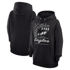 Philadelphia Eagles Starter Unisex Arch Team Fleece Pullover Hoodie Black | NFL