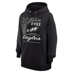 Philadelphia Eagles Starter Unisex Arch Team Fleece Pullover Hoodie Black | NFL