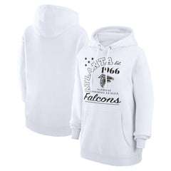 Atlanta Falcons Starter Unisex Arch Team Fleece Pullover Hoodie White | NFL