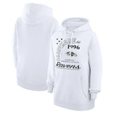 Baltimore Ravens Starter Unisex Arch Team Fleece Pullover Hoodie White | NFL