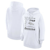Denver Broncos Starter Unisex Arch Team Fleece Pullover Hoodie White | NFL