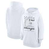 Minnesota Vikings Starter Unisex Arch Team Fleece Pullover Hoodie White | NFL