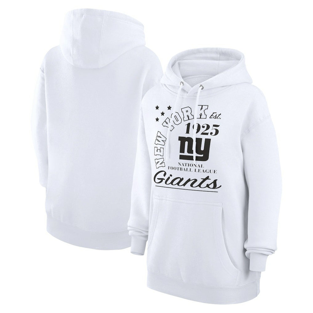 New York Giants Starter Unisex Arch Team Fleece Pullover Hoodie White | NFL