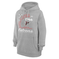 Atlanta Falcons Starter Unisex Arch Team Fleece Pullover Hoodie Heather Gray | NFL