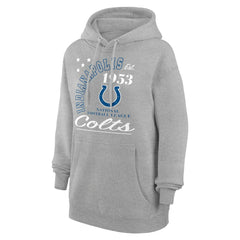 Indianapolis Colts Starter Unisex Arch Team Fleece Pullover Hoodie Heather Gray | NFL