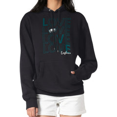 Philadelphia Eagles G-III 4Her by Carl Banks Women's Love Graphic Pullover Hoodie Black | NFL