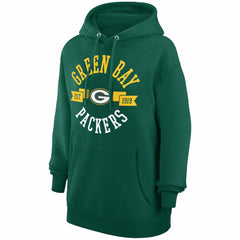 Green Bay Packers G-III 4Her by Carl Banks Women's City Graphic Team Fleece Pullover Hoodie Green | NFL
