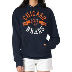 Chicago Bears G-III 4Her by Carl Banks Women's City Graphic Team Fleece Pullover Hoodie Navy | NFL