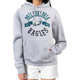 Philadelphia Eagles G-III 4Her by Carl Banks Women's City Graphic Team Fleece Pullover Hoodie Heather Gray | NFL